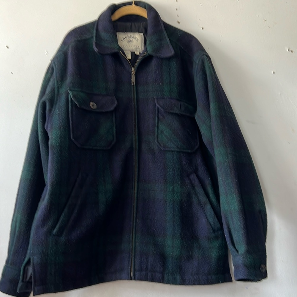 Aberdeen Collection women plaid recycled wool coat
